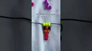 How to make a Kandi Worm XD ☆☆☆ #kandi #braceletmaking #rainbow #cool #viralvideo #kandikid