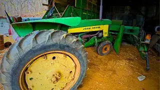CLASSIC Equipment Mucking Out Cow Pens and Spreading Manure 