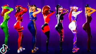 Fortnite Just Dance 2 Emote Showcase With Top Thicc Girl Skins 🍑 Hot New Icon Series Dance 😜 Tiktok