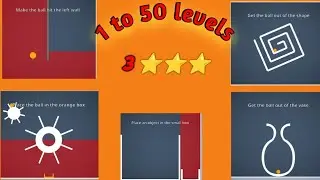 BRAIN IT ON LEVEL 1 TO 50 #brainiton #puzzle  with 3 star ⭐ ⭐ ⭐