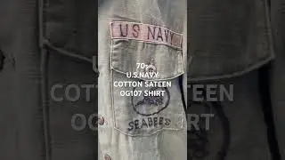 70s U.S.NAVY COTTON SATEEN OG107shirt #70s #og107 #military #usedclothing #oldclothes #古着