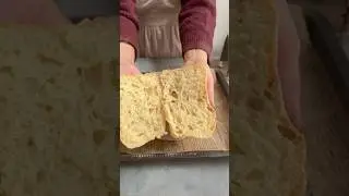 No Knead Same Day Ciabatta bread rolls