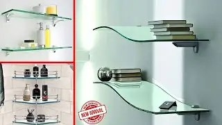 Modern Bathroom Glass Shelf Ideas and Designs 2023 👌🏽
