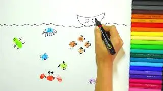 Finger Painting For Beginners | Sea Animals| Fingerprinting Ideas For Kids