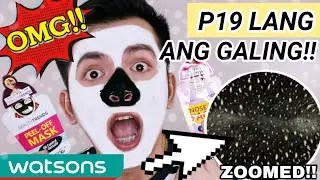 DIY Facial at Home for Only 19php | BEST PEEL OFF MASK SA WATSONS