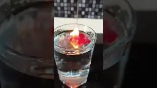 burning water experiment#youtubeshorts#shorts#experiment #kidsscienceproject#fire#science