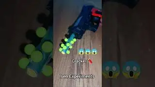 Normal Airsoft BBs Gun VS This Cracker Airsoft Gun #experiment #firecrackers #fireworks #crackers