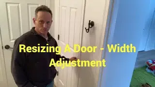 Resizing (Width) of an Interior Door! #doors #howto