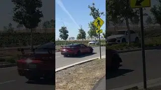 Camaro ZL1 pulls it leaving car show😍 #chevy #shorts #youtubeshorts #ZL1 #camaro