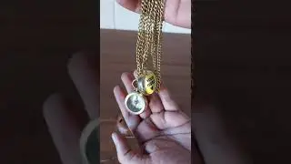 Personalized set of two brass compass necklace with leather case www.artisanartefacts.com