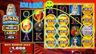 ⚡ BUY BONUS MAX ⚡ sur la machine &agrave; sous LUCKY LIGHTNING ⚡