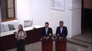 Tisková konference hnutí ANO a MOTORISTÉ