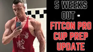 FitCon Pro Cup 5 Weeks Out | Deload Week - Bulk Update - Working Around Tendinitis