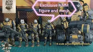Acid Rain World AMM Leaf Cutter Bee Laurel и Bee Eye Navigator &mdash; механический робот и фигурка в м...