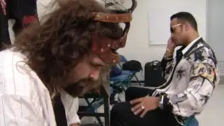 The Rock & Mankind Funny Backstage Segment - RAW IS WAR!