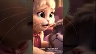 Sad Cat Wife Crying Over Dying Husband#Catshorts #SadCatStory#EmotionalCat#shorts