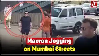 Macron Goes for Morning Jog in Mumbai During India AI Impact Summit Visit