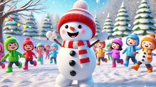 I'm a little snowman short and fat | Nursery Rhymes & Kids Songs | Kindergarten