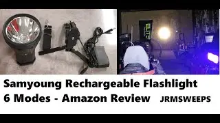 Samyoung Rechargeable Flashlight 10000 Lumen 6 Modes - Amazon Product Review
