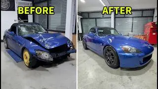 REBUILDING A CRASH DAMAGED HONDA S2000