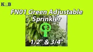 FN01 Green Adjustable Micro Sprinkler (Male) - 1/2