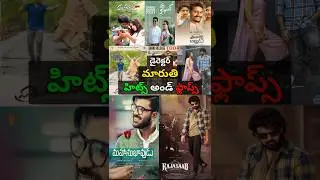Director Maruthi Hits and Flops | All Telugu Movies List | Maruthi Career Analysis #hitsandflops