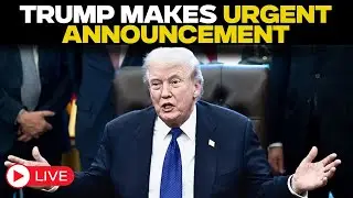 LIVE: Donald Trump's Urgent Announcement | US-Iran Tensions LIVE | US News LIVE