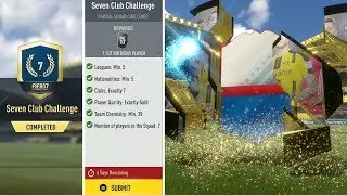 FIFA 17 SEVEN CLUB CHALLENGE SBC 84+RATED FUT BIRTHDAY CARD ULTIMATE TEAM