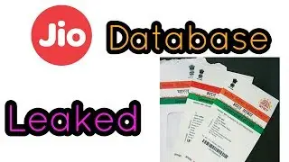 Jio Database Leaked/Hacked.
