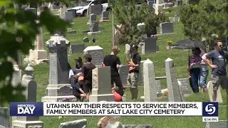 Utahns pay their respects to service members, family members at Salt Lake City cemetery