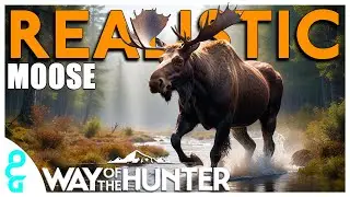 Реалистичная охота на ЛОСЯ, НАША САМАЯ БОЛЬШАЯ! | ПУТЬ ОХОТНИКА #moose #wayofthehunter #4k