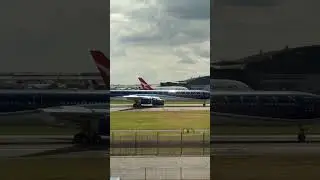 Rare Airbus A340-600 #rare #airbus #a340 #aviation #spotter #landing #azerbaijan #heathrow #fyp #fly