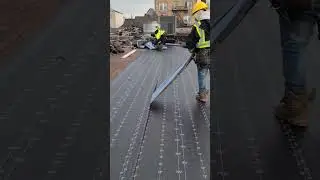 Installing Flat Roof Base Sheet..Instalando Base de Techo Plano🔨🦺