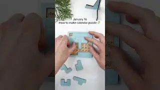 January 16 ❄️ How to make calendar 🗓️ puzzle 🧩#puzzle #diy #valentinesdaygift #calendar
