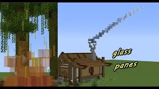 How to Make Realistic Fire and Smoke in Minecraft! (Glass Pane Gradient Tutorial)