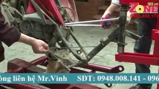 Máy nắn khung càng, nắn chản ba, nắn mâm AT09-3.Phần 4: Hướng dẫn nắn khung sườn trên xe tay ga.