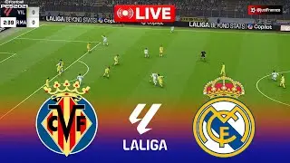 🔴LIVE : Villarreal vs Real Madrid - La Liga 2025/26 | Pes 21 Simulation Gameplay