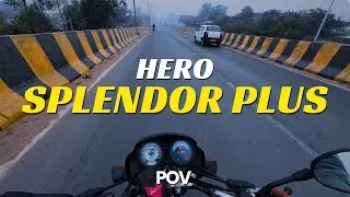 2018 Hero Splendor Plus | Pure Engine Sound ASMR POV Drive #1 | Dji Action 4
