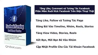 Tăng like, comment v&agrave; tương t&aacute;c Facebook | Phần mềm nu&ocirc;i nick Facebook tr&ecirc;n điện thoại thật