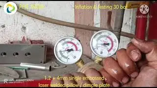 Laser welded pillow / dimple plate 1.2+4mm for fermentor tanks, beer tanks, eutectic plate etc