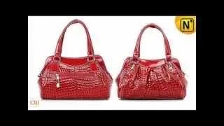 Crocodile Leather Red Party Handbags CW229163 www.cwmalls.com