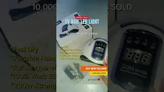 UV Led Light For Nail Gel #ShopeeTagToWin