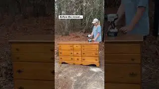Furniture flip using Melange ONE Tokyo Black and Card Catalog pulls