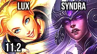 LUX vs SYNDRA (MID) | 9/1/7, 1.3M mastery, Godlike | EUW Diamond | v11.2
