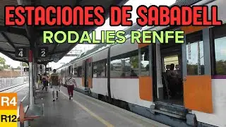 RODALIES RENFE Estaciones de SABADELL. Trenes R4 y R12. Civia y 447