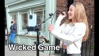 York Busker (Amber Mason) Turns Street Into Concert With Wicked Game Cover! #wickedgame #york