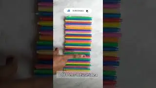 #shorts Empty Pens Craft | Wall Hangers | Waste caps reuse