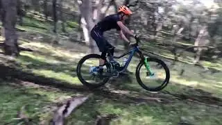 Roosting flat corners on our enduro bikes