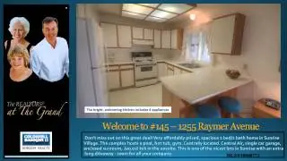 Real Estate in Kelowna - 145 1255 Raymer Ave - Sunrise Village