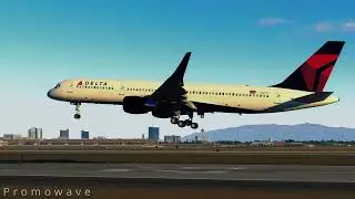 Landing in Vegas - FF752 - Delta Airlines [XP11]